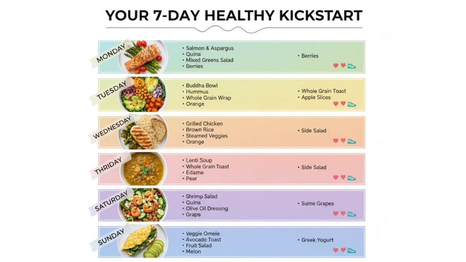 an ai-generated healthy weekly meal plan